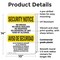 Signmission No Drugs Dealers Weapons Bilingual OSHA Security Notice Sign, Plastic, 10in W x 14in L, 2PK OS-2PACK-SN-P-1014-L-11598 - alternate 5